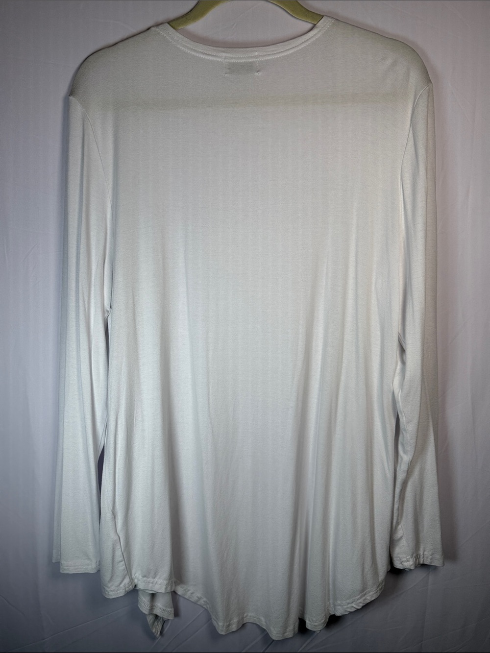 TownCat Lightweight White Open-Front Robe Cardigan - Picture 3 of 8